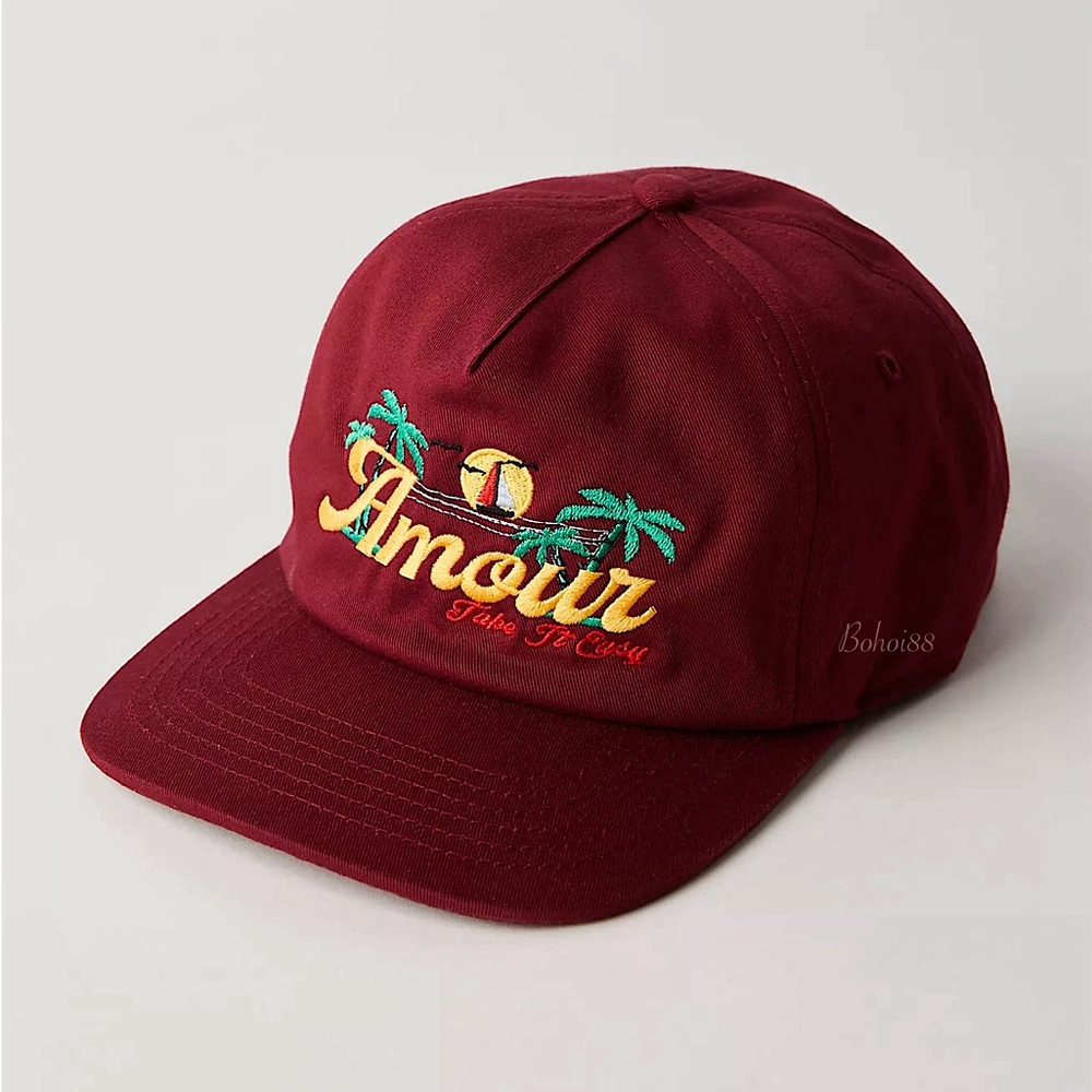 NEW Free People Amour Inc Take It Easy Snapback